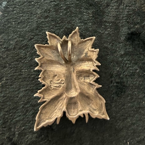 Elegant Jessica Galbreth Green Man 925 Sterling Silver Pendant - Picture 3 of 3